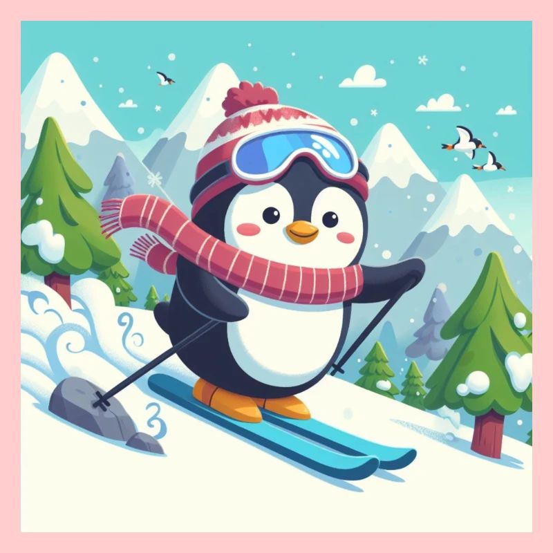 pingouin de ski