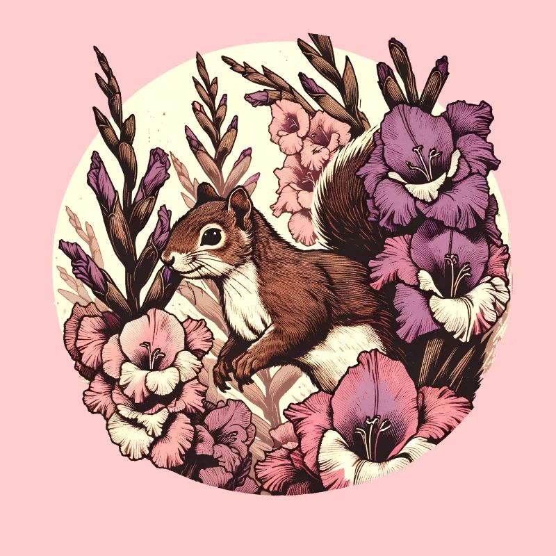 Gladiolen-Eichhörnchen