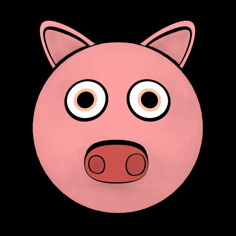 Charmant cochon de dessin animé