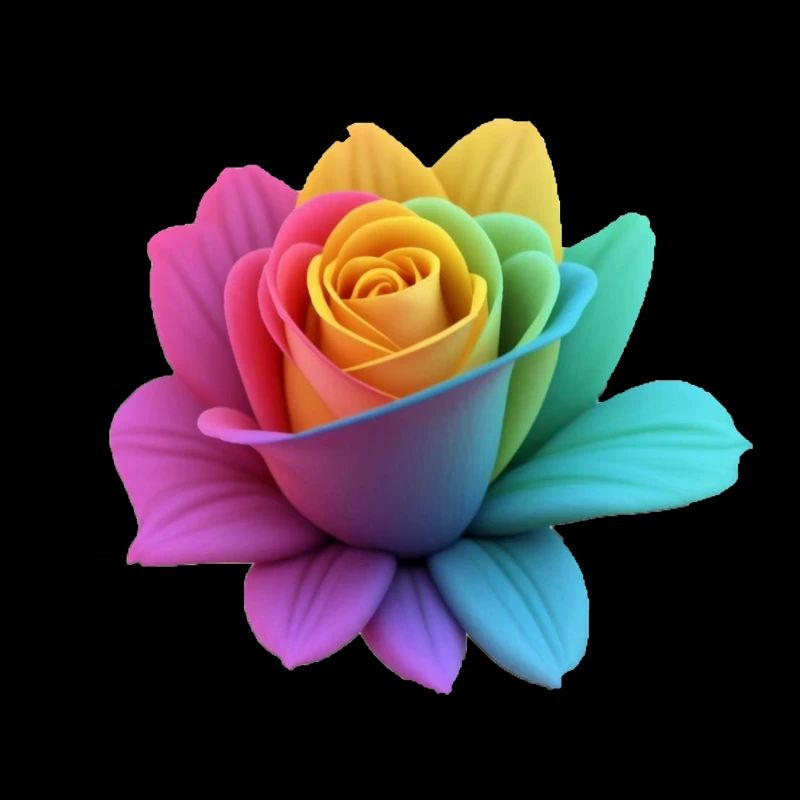 Regenbogen-Rose
