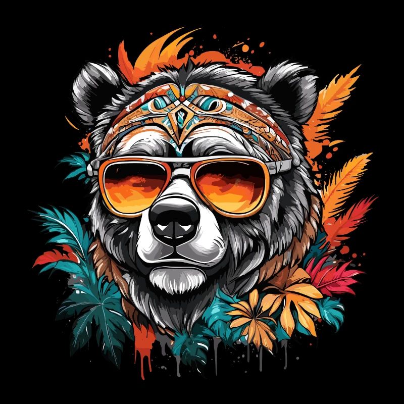 Tattoo / Tier / Kunst / cool / Comic / Bär