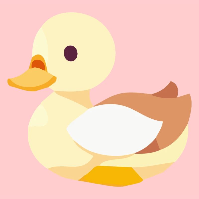 Bébé canard à bec en jaune