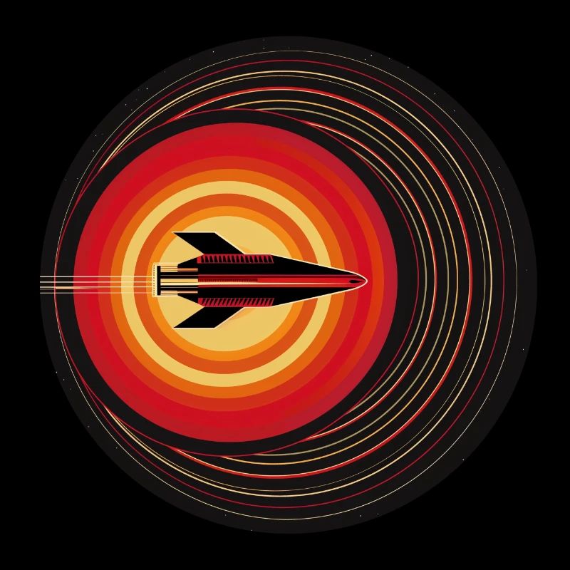 Retro rocket in orbit