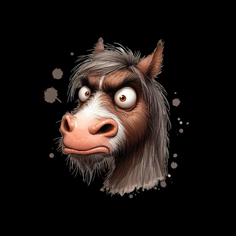 Ungläubiges Pferd