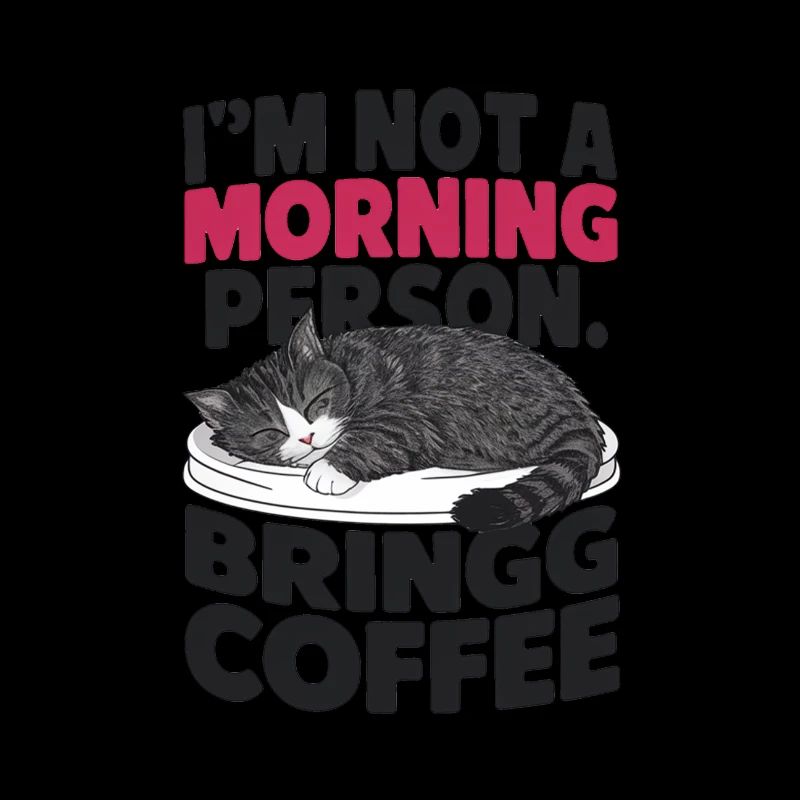 Ich bin kein Morgenmensch. Bring Kaffee mit.