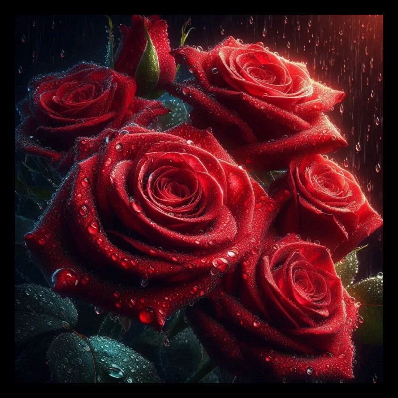 Raining rose