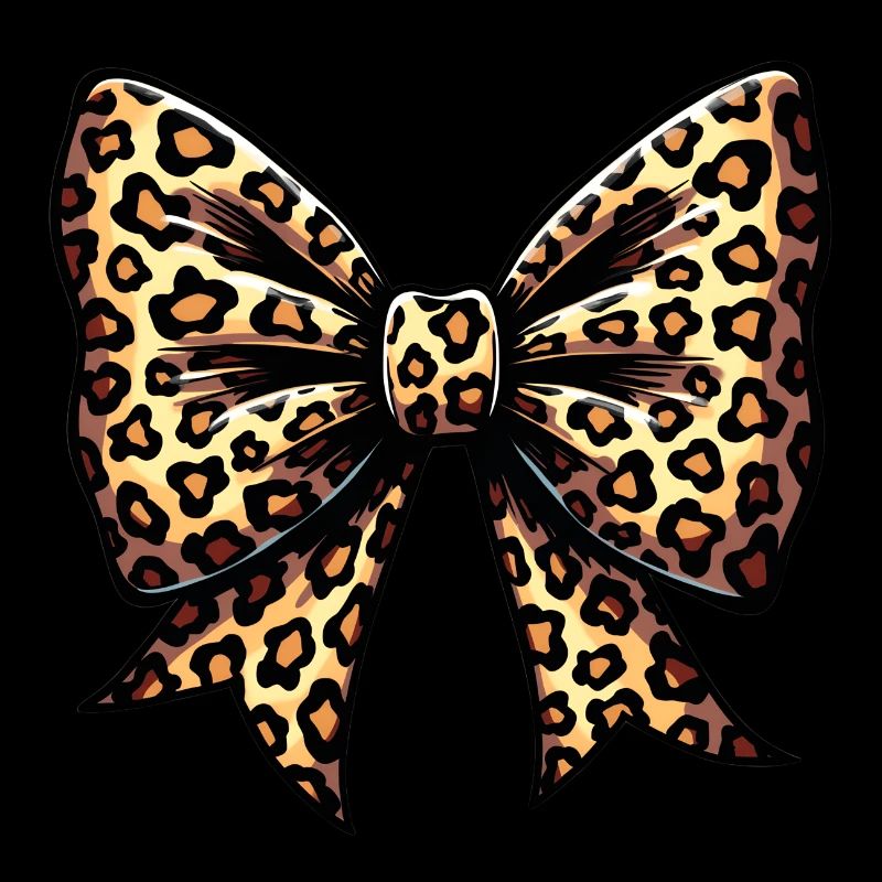 GROSSE SCHLEIFE MIT LEOPARD-TREND