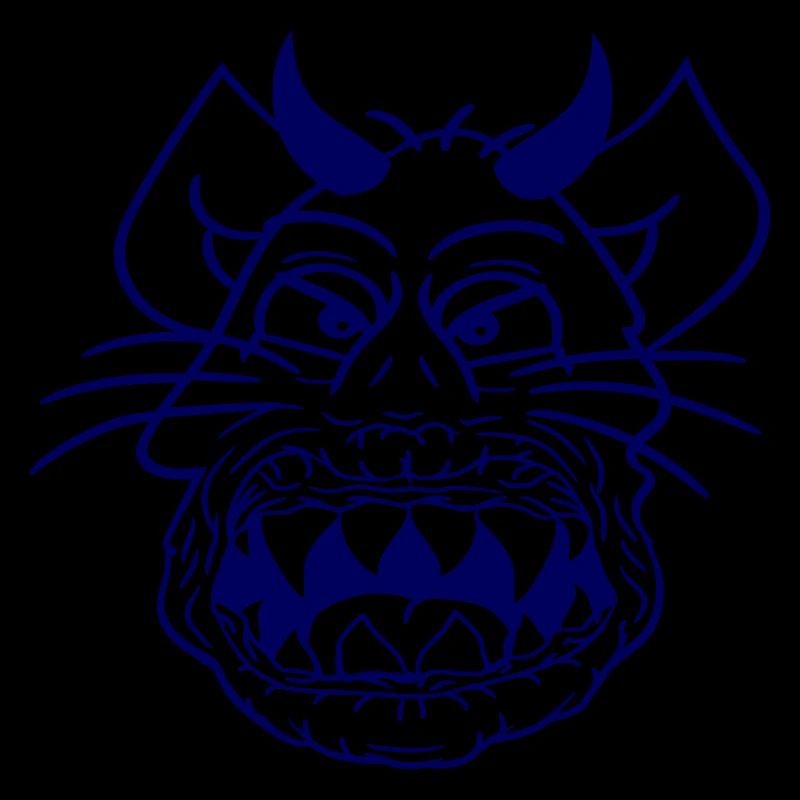 Demon Monster Cat Halloween Horror Devil Horns