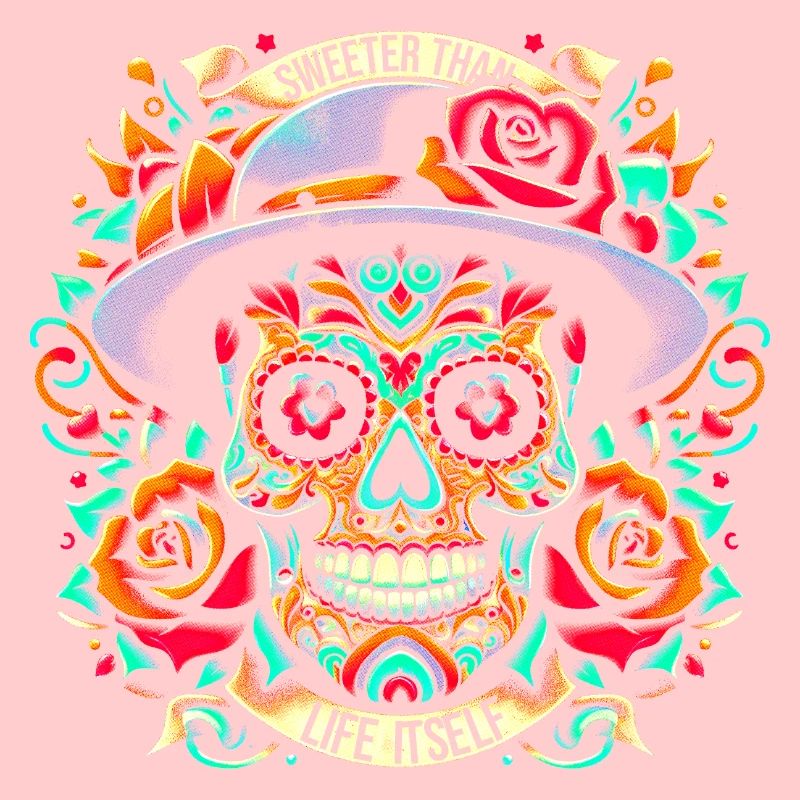 Mexican Catrina Skull - Sweeter Than Life Itself