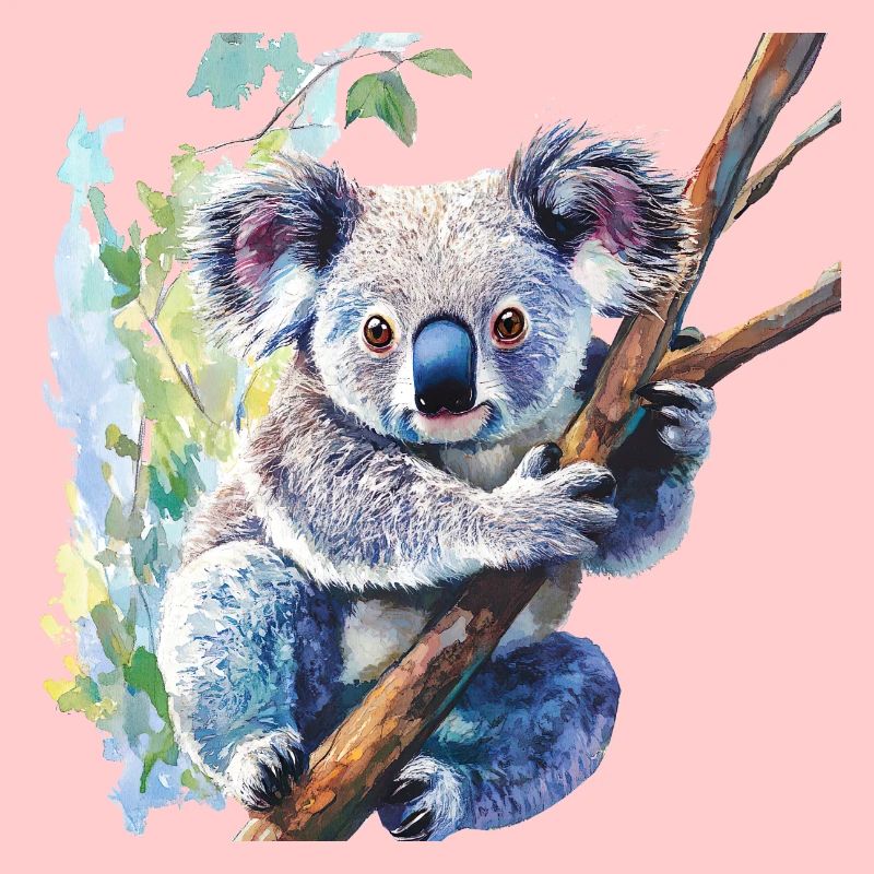 Der Koalabär sieht putzig aus