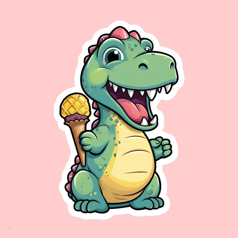 Dino isst Eis