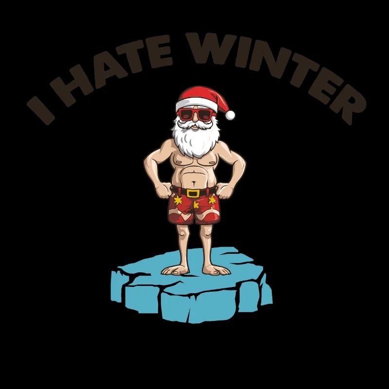 weihnachtsmann eisscholle winter