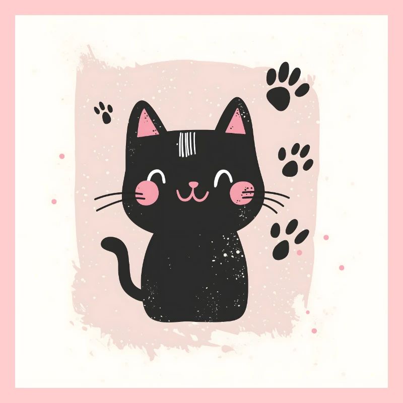 POD Chat empreinte 4
