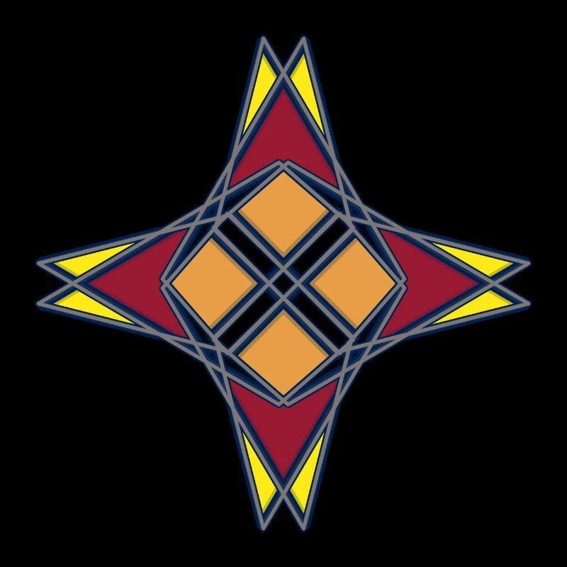 Abstract with a pattern in the middle