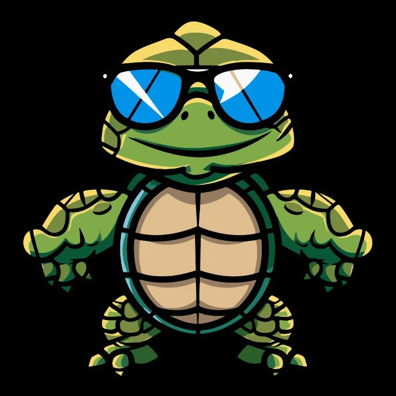 Tortue Bande Dessinée Cool