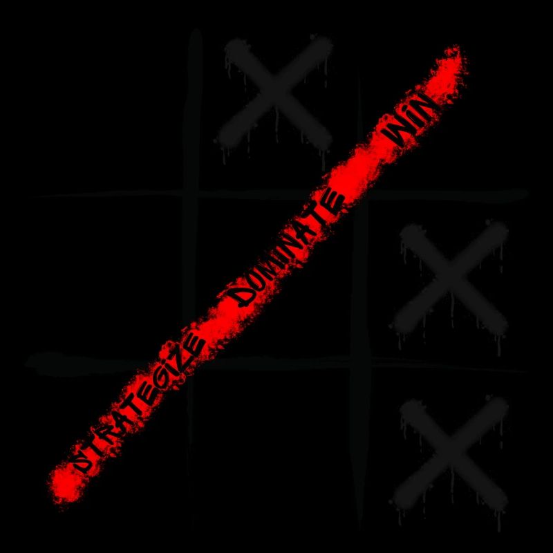 Tic Tac Toe - Graffiti-Stil