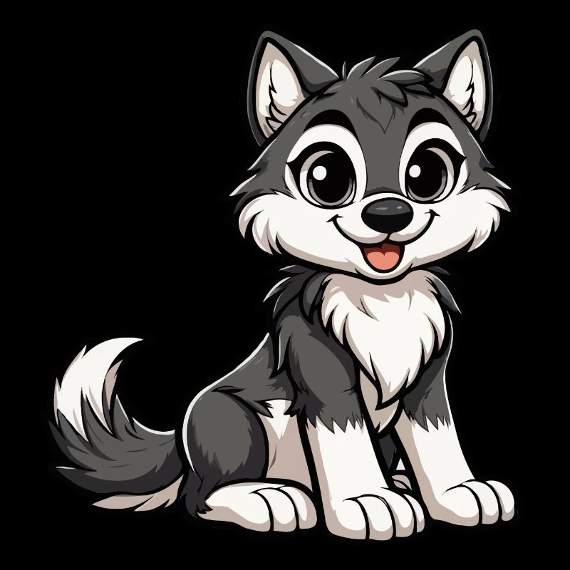 Mädchen-Wolf