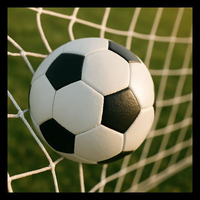 Fußball - Ball im Tor