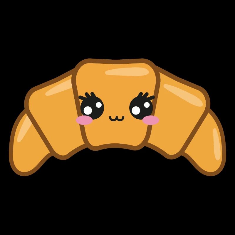 Croissant Süß Kawaii