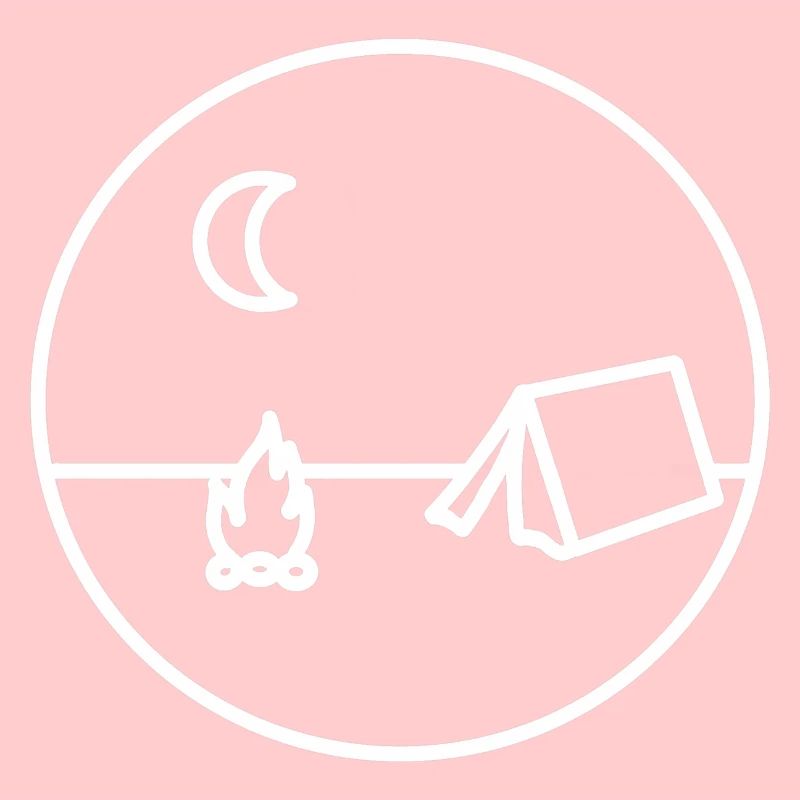 Camping -midnight + campfire