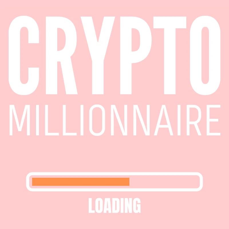 Crypto Millionaire Loading Silver Bitcoin Humor