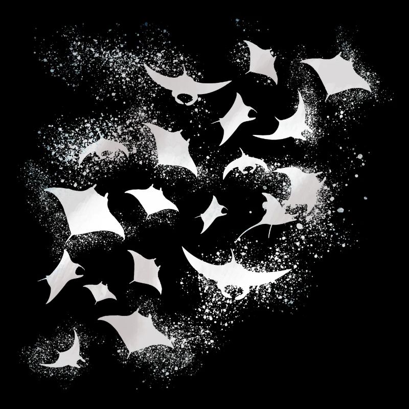 rayons, essaim de rayons, blanc, mer, graffiti, peinture,