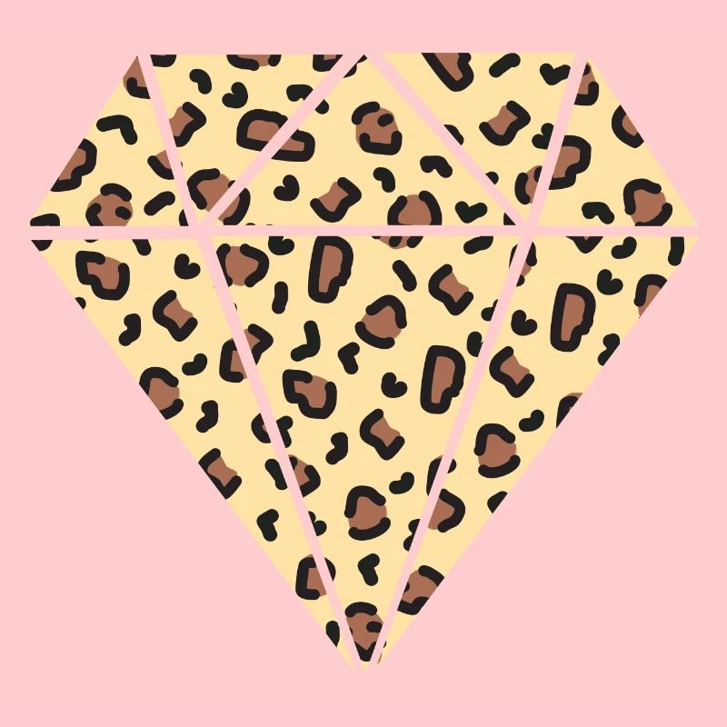 Motif léopard diamant