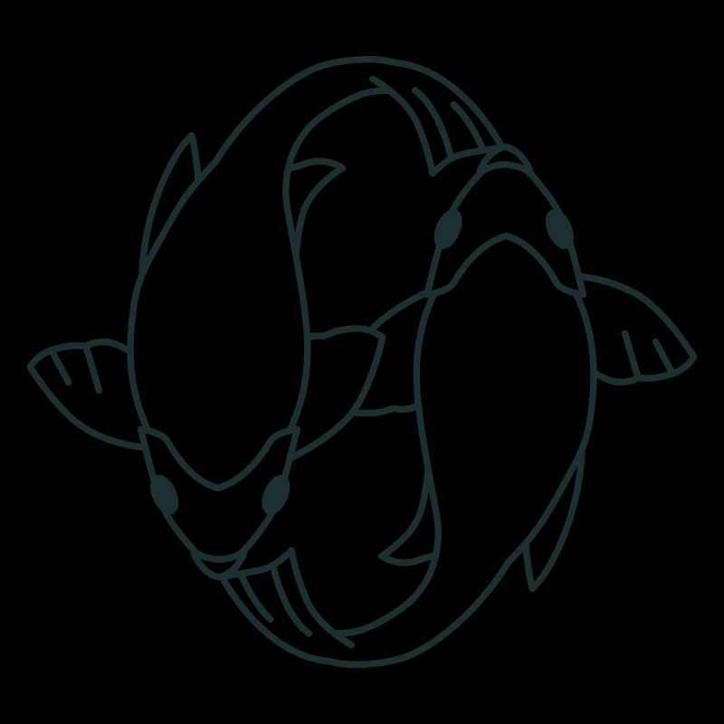 koi FISH ying et yang