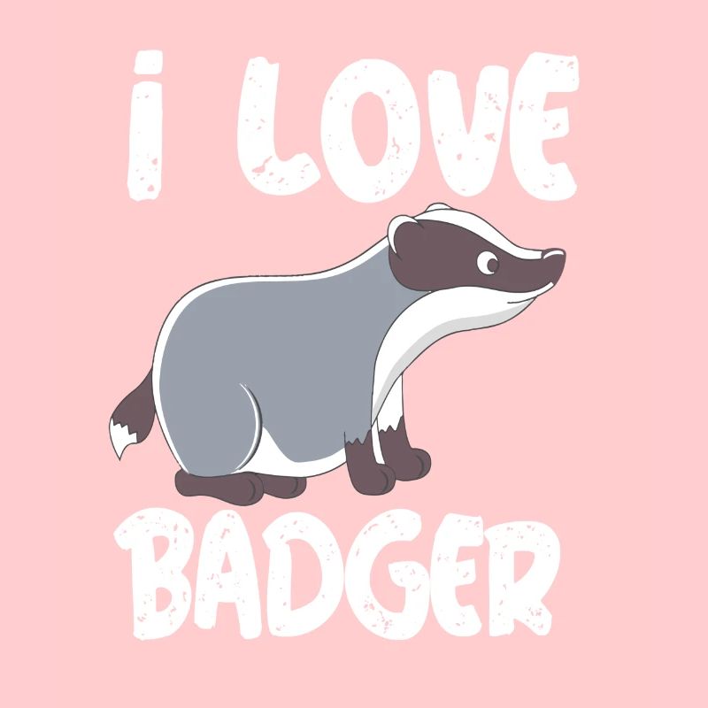i love badger ich liebe dachs dachse dachs wald