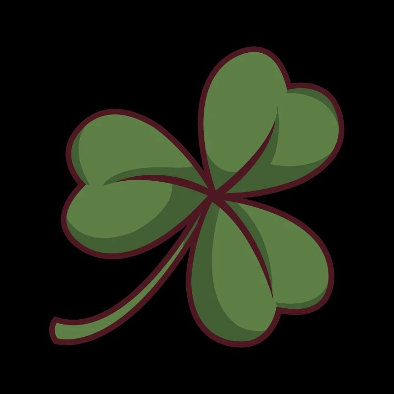 Trèfle vert à trois feuilles