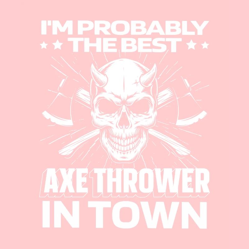 Axtwerfen Axtwerfer Schädel