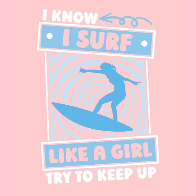 Surfer Surfen Mädchen