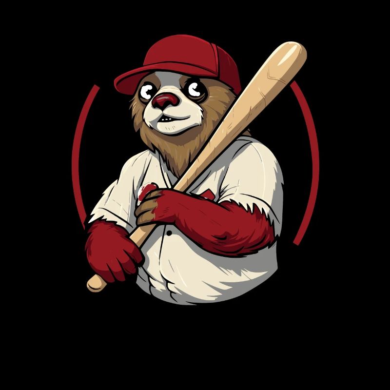 Sloth Cute Sloth Baseball