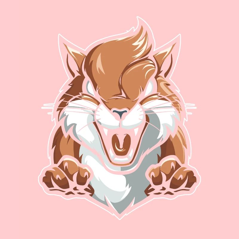 Eichhörnchen Wütend