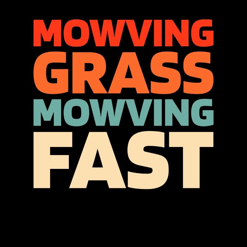 Lawn mower mowing