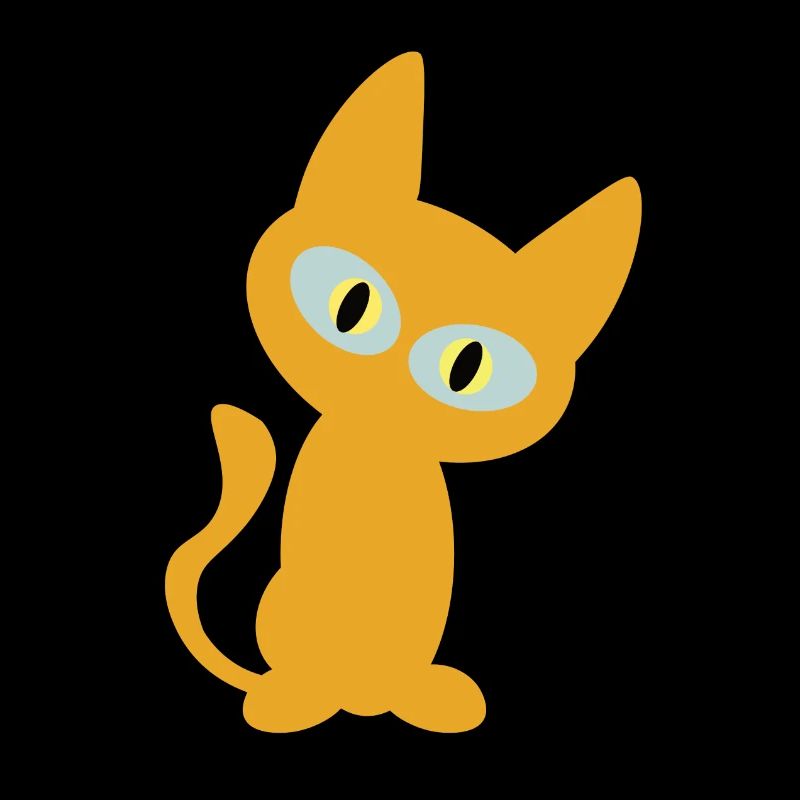 Conception de chat orange pour le fan du chat - gueule de bois