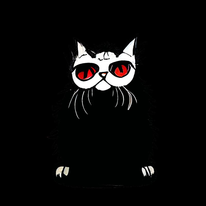 Graffiti de chat persan