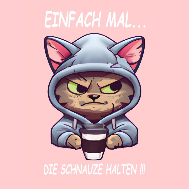 Einfach mal - die Schnauze halten Kaffee Spruch