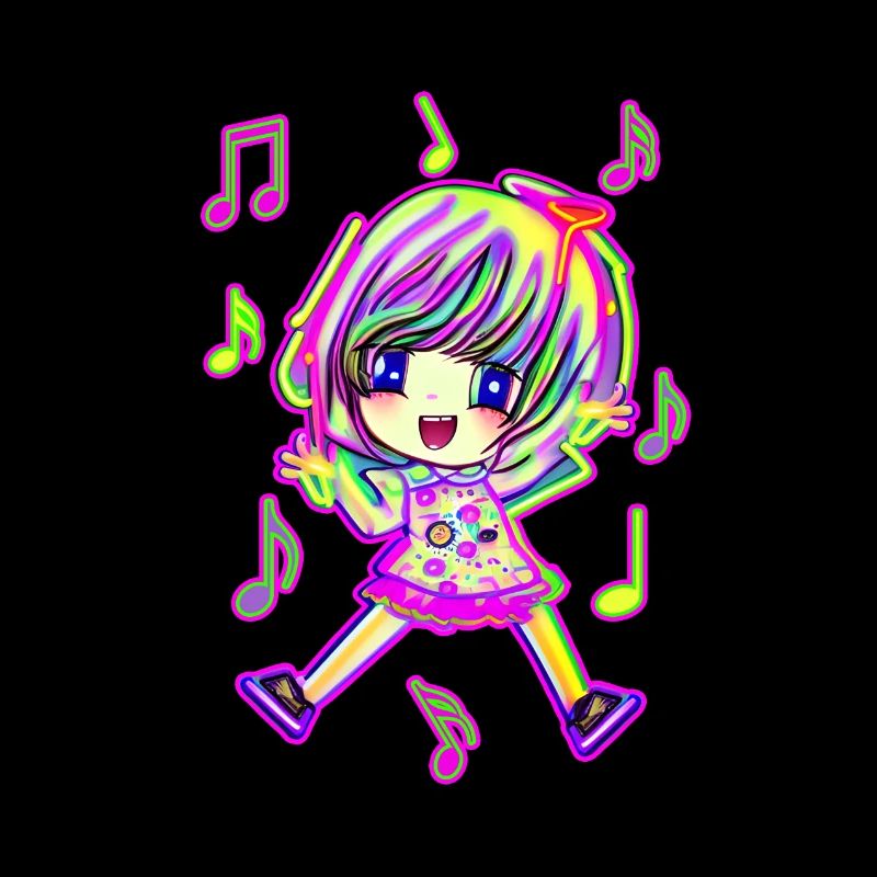 Mignonne chanteuse danseuse