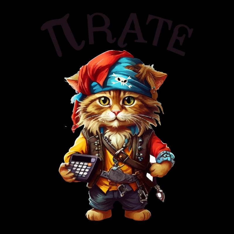 Chat pirate de Pi Day