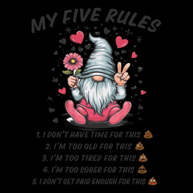 5 rules of a funny gnome