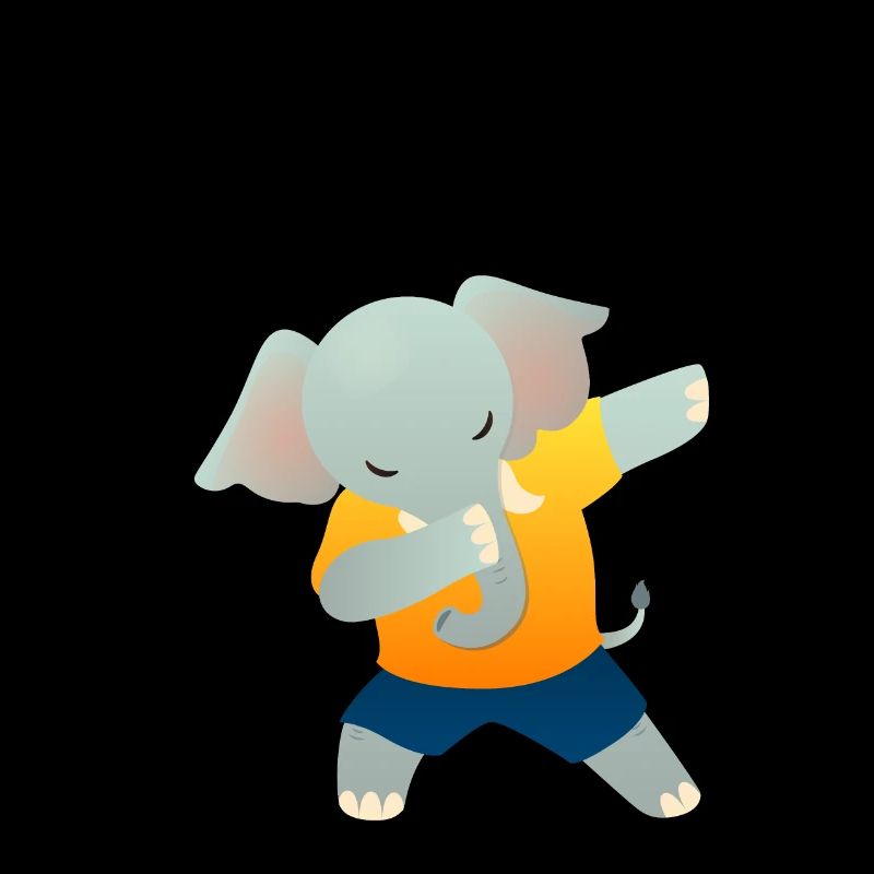 Endlich Schulkind Elefant Dab Einschulung