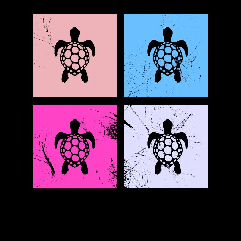 Turtle Retro Animal Sea Reptile Gift idea