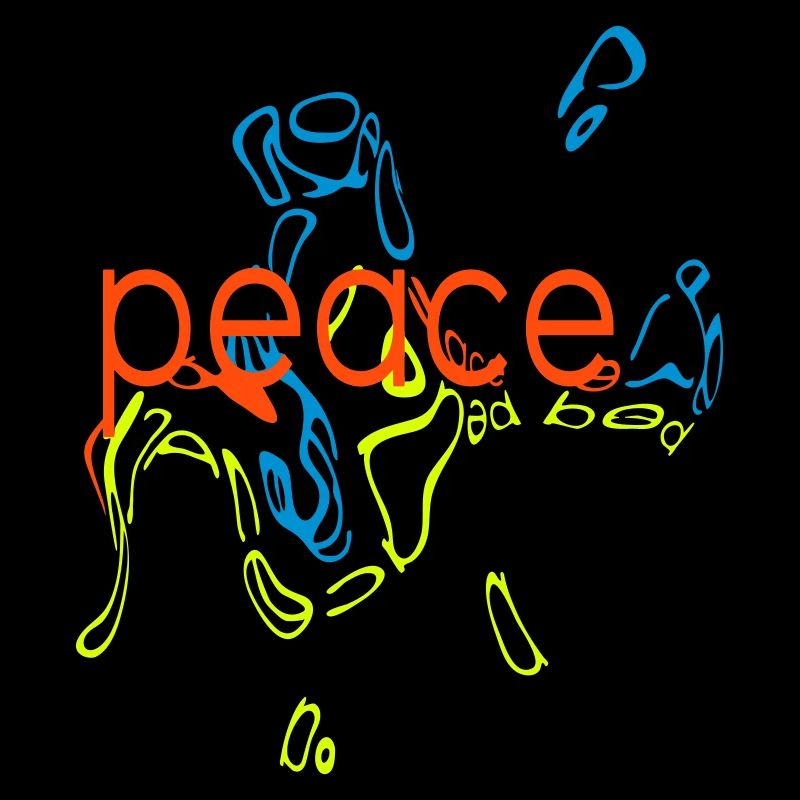 Peace Statement - Stylish Letter Art Design