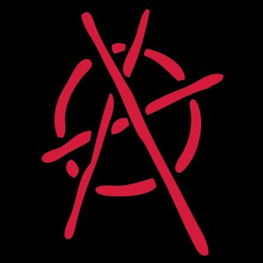 anarchy logo stencil