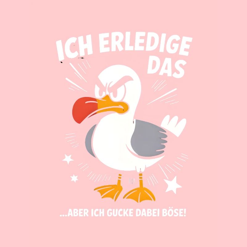 Möwe Seevogel Nen scheiss muss ich