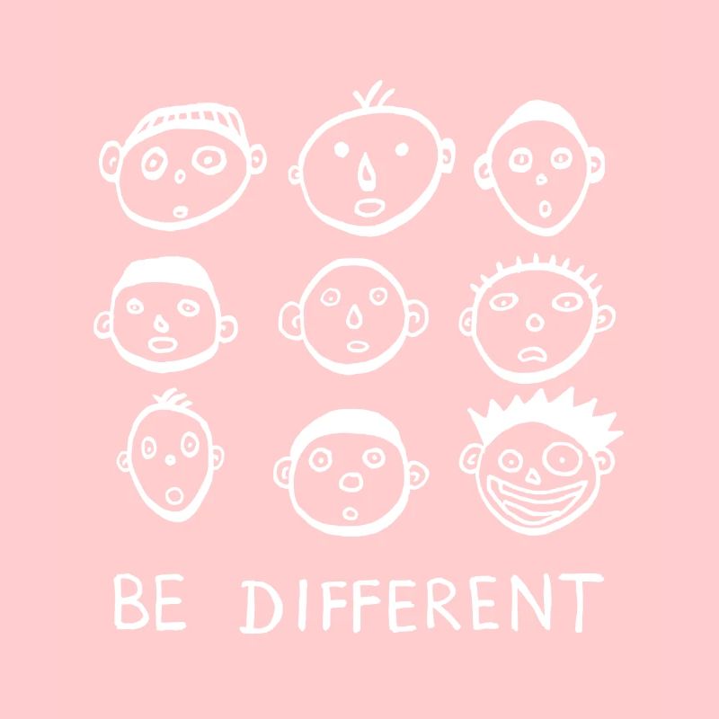 Être différent, être différent, déclaration cool, drôle