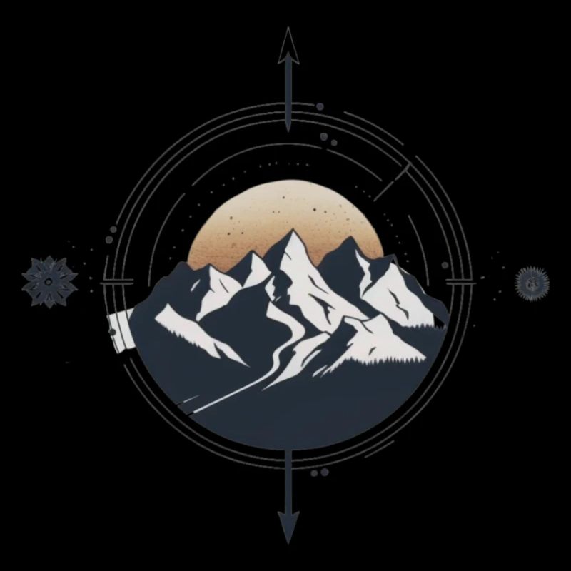 Berge Kompass Wanderung