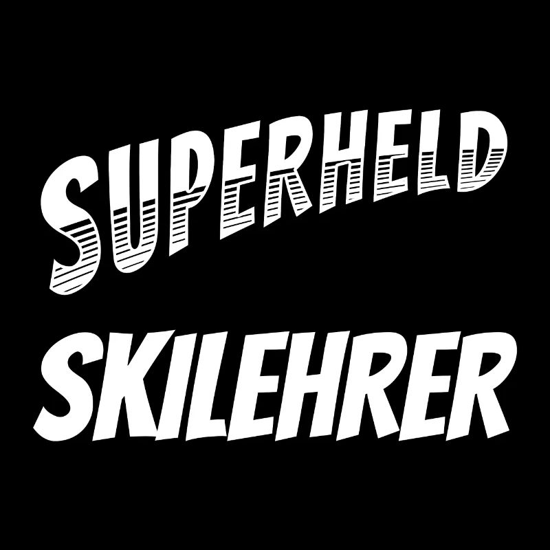 Superheld, clever getarnt als Skilehrer