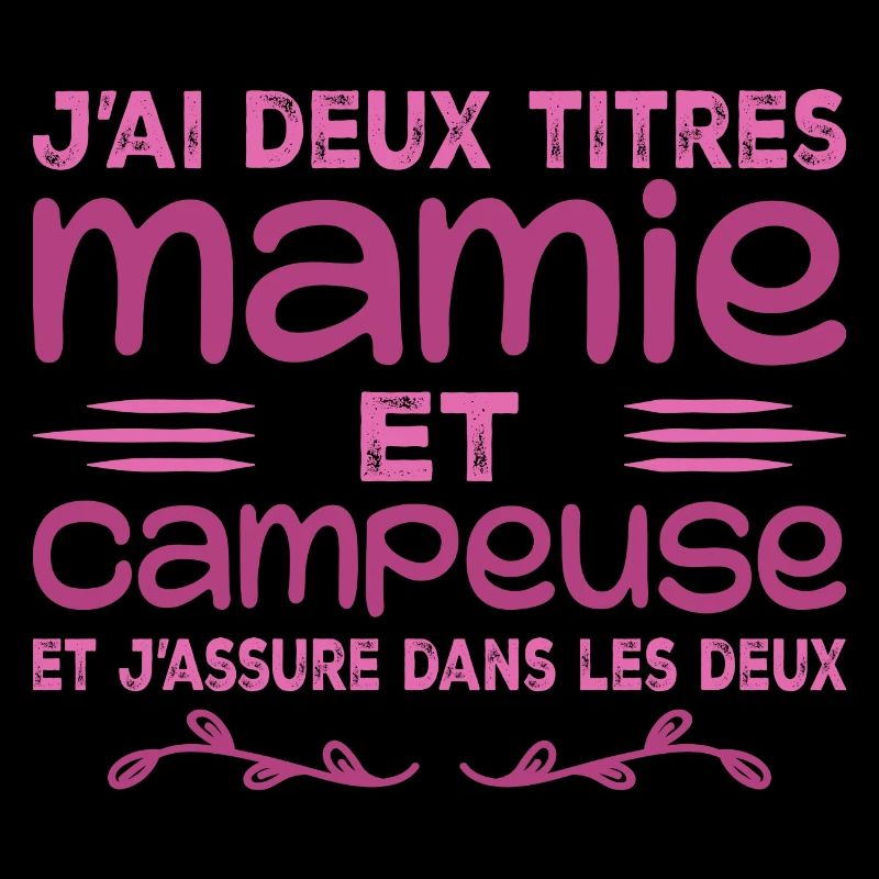 Zwei Titel Granny Camper | Oma | Camping